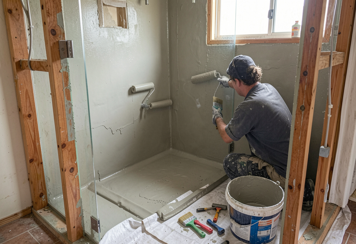 Shower Tile Installation