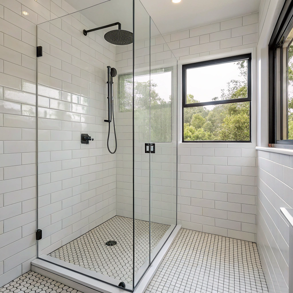 frameless shower screen replacement Wollongong bathroom